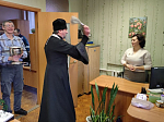 Священник поздравил сотрудников администрации Кантемировского муниципального района с праздником Крещения Господня