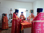 В храме иконы Божией Матери «Казанская» с. Коротояк (Покровка) соборно совершена Божественная литургия