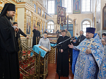 В праздник Благовещения Пресвятой Богородицы епископ Россошанский и Острогожский Дионисий совершил Божественную литургию в храме Вознесения Господня города Калач