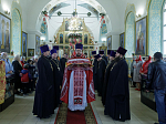 Глава Россошанской епархии совершил Божественную литургию в храме святого мученика Иоанна Воина города Богучар