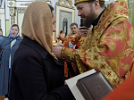 Правящий Архиерей возглавил служение Божественной литургии в храме святых апостолов Петра и Павла районного центра Репьевка