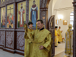 В Неделю 8-ю по Пятидесятнице епископ Дионисий совершил Божественную литургию в Воскресенском соборе Белогорского мужского монастыря