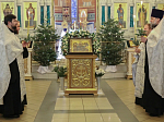 Богослужение в канун Рождества Христова в Ильинском соборе г. Россошь