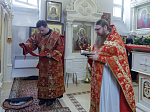 Епископ Россошанский и Острогожский Дионисий совершил Божественную литургию в Костомаровском епархиальном монастыре