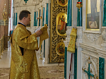 В канун праздника святых отцов шести Вселенских соборов, в Ильинском кафедральном соборе Россоши совершено всенощное бдение