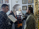 В среду второй седмицы Великого поста епископ Дионисий совершил Литургию Преждеосвященных Даров и диаконскую хиротонию в Казанском храме поселка Каменка