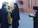В Неделю 19-ю по Пятидесятнице епископ Дионисий совершил Божественную литургию в Воскресенском соборе Белогорского мужского монастыря