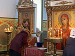 Епископ Россошанский и Острогожский Дионисий совершил Литургию в храме святых апостолов Петра и Павла с. Репьевка