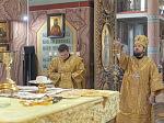 В день памяти апостола Андрея Первозванного епископ Дионисий возглавил богослужение в Свято-Ильинском кафедральном соборе города Россошь