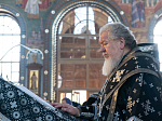 Глава Воронежской митрополии совершил уставное богослужение Великой Субботы с чином погребения Христа Спасителя