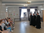 Клирики благочиния приняли участие в открытии выставки, посвященной святителю Тихону, Патриарху Московскому
