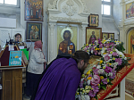 Епископ Россошанский и Острогожский Дионисий совершил Божественную литургию в Костомаровском епархиальном монастыре