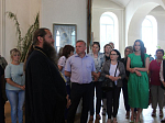 Профсоюзный актив зонального семинара посетил с экскурсией Свято-Митрофановский храм с. Верхний Мамон