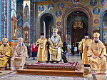 Епископ Россошанский и Острогожский Дионисий принял участие в соборном богослужении Архипастырей в Благовещенском кафедральном соборе города Воронежа