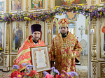 Глава Россошанской епархии совершил Божественную литургию в храме сщмч. Петра, митрополита Крутицкого, на малой родине святого