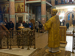 Епископ Россошанский и Острогожский Дионисий совершил всенощное бдение в канун воскресного дня