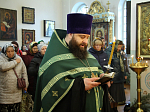 В Казанском храме Каменки молитвенно встретили Вербное воскресение
