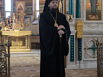 Преосвященнейший епископ Дионисий возглавил воскресное богослужение в Свято-Ильинском кафедральном соборе города Россошь