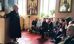 В воскресной группе села Петропавловка состоялось занятие, посвященное преподобному Сергию Радонежскому