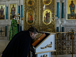 В праздник Входа Господня в Иерусалим глава Россошанской епархии совершил Литургию в Свято-Ильинском кафедральном соборе города Россоши