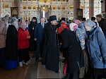 Преосвященнейший Дионисий, епископ Россошанский и Острогожский совершил Божественную литургию в Свято-Ильинском кафедральном соборе г. Россошь