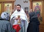 В Лазареву субботу в храме села Данцевка состоялась первая литургия нового настоятеля
