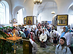В Казанском храме города Павловска состоялось праздничное богослужение в день Святой Троицы