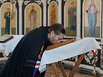 Епископ Россошанский и Острогожский Дионисий совершил Божественную литургию в Георгиевском храме с. Манино Калачеевского района