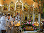 Правящий Архиерей возглавил торжественное богослужение в Свято-Троицком храме села Лозовое Верхнемамонского района