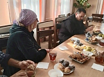 В храме святого мученика Иоанна Воина города Богучар состоялась встреча с родственниками участников СВО