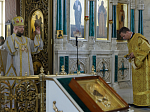 Глава Россошанской епархии возглавил воскресное богослужение в Свято-Ильинском кафедральном соборе города Россошь