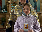 В храме Преображения Господня села Заболотовка ученики Дроздовской школы помолились на праздничном богослужении в день Благовещения