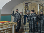 В пятницу 2-й седмицы Великого поста правящий архиерей совершил Литургию Преждеосвященных Даров в Казанском храме с. Гнилое
