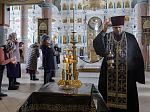 Во вторник 1-й седмицы Великого поста епископ Дионисий молился за утренним богослужением в Свято-Ильинском кафедральном соборе г. Россоши