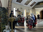 В Рождественские святочные дни воспитанники Митрофановского детского сада посетили храм