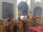 Правящий Архиерей возглавил престольное торжество храма во имя святого мученика Иоанна Воина города Богучара