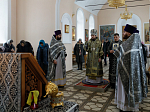 В пятницу второй седмицы Великого поста Архипастырь совершил Литургию Преждеосвященных Даров в храме Великомученика и Победоносца Георгия села Большая Хвощеватка
