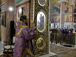 В Неделю Торжества Православия Правящий Архиерей совершил Божественную литургию в Свято-Ильинском кафедральном соборе города Россошь