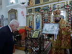 Глава Россошанской епархии совершил Божественную литургию в храме святого мученика Иоанна Воина города Богучар