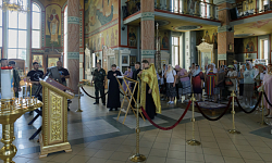 В Россоши встретили казачий крестный ход с чтимым образом Божией Матери «Избавительница от бед» (Ташлинская)