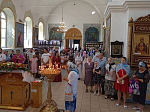 Праздник Преображения Господня молитвенно отметили в храме святого мученика Иоанна Воина города Богучар