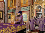 Преосвященнейший епископ Дионисий совершил Божественную литургию в Ильинском кафедральном соборе г. Россошь