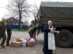 Священник в очередной раз передал гуманитарный груз военнослужащим в зону специальной военной операции