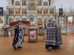 Царские часы и вынос плащеницы в Казанском храме поселка Каменка