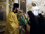 Епископ Россошанский и Острогожский Дионисий сослужил наместнику Данилова ставропигиального мужского монастыря, епископу Солнечногорскому Алексию за Божественной литургией в день 75-летия