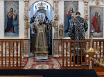 В среду 3-й седмицы Великого поста епископ Дионисий совершил Литургию Преждеосвященных Даров в храме иконы Божией Матери «Казанская» с. Новотолучеево