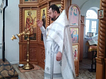 В Лазареву субботу в храме села Данцевка состоялась первая литургия нового настоятеля