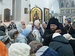 В преддверии престольного праздника епископ Дионисий совершил всенощное бдение в Казанском храме города Павловска