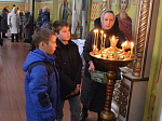 Школьники посетили Петропавловский храм