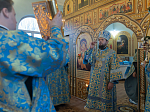 Епископ Дионисий совершил Божественную литургию в Свято-Введенском храме поселка городского типа Ольховатка